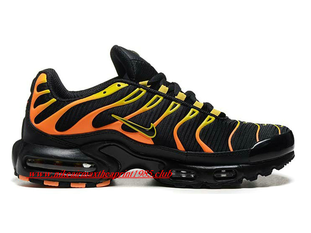 nike tn black orange yellow