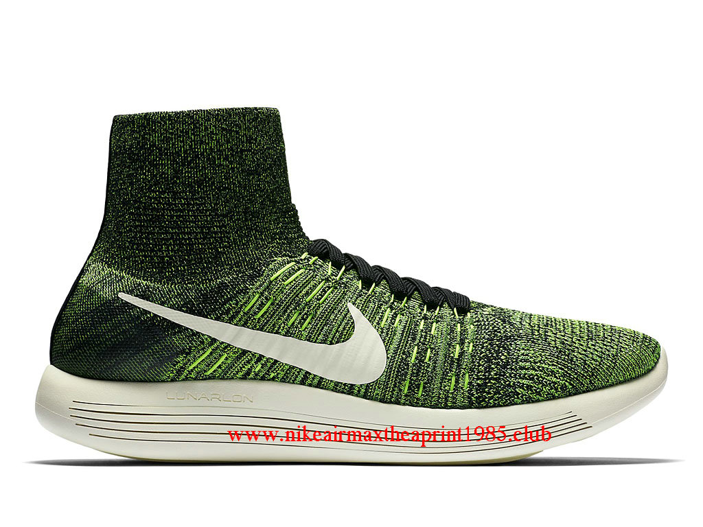 nike flyknit lunar 1 homme verte